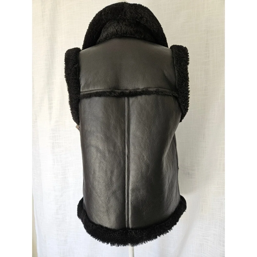 Coach reversible shearling
